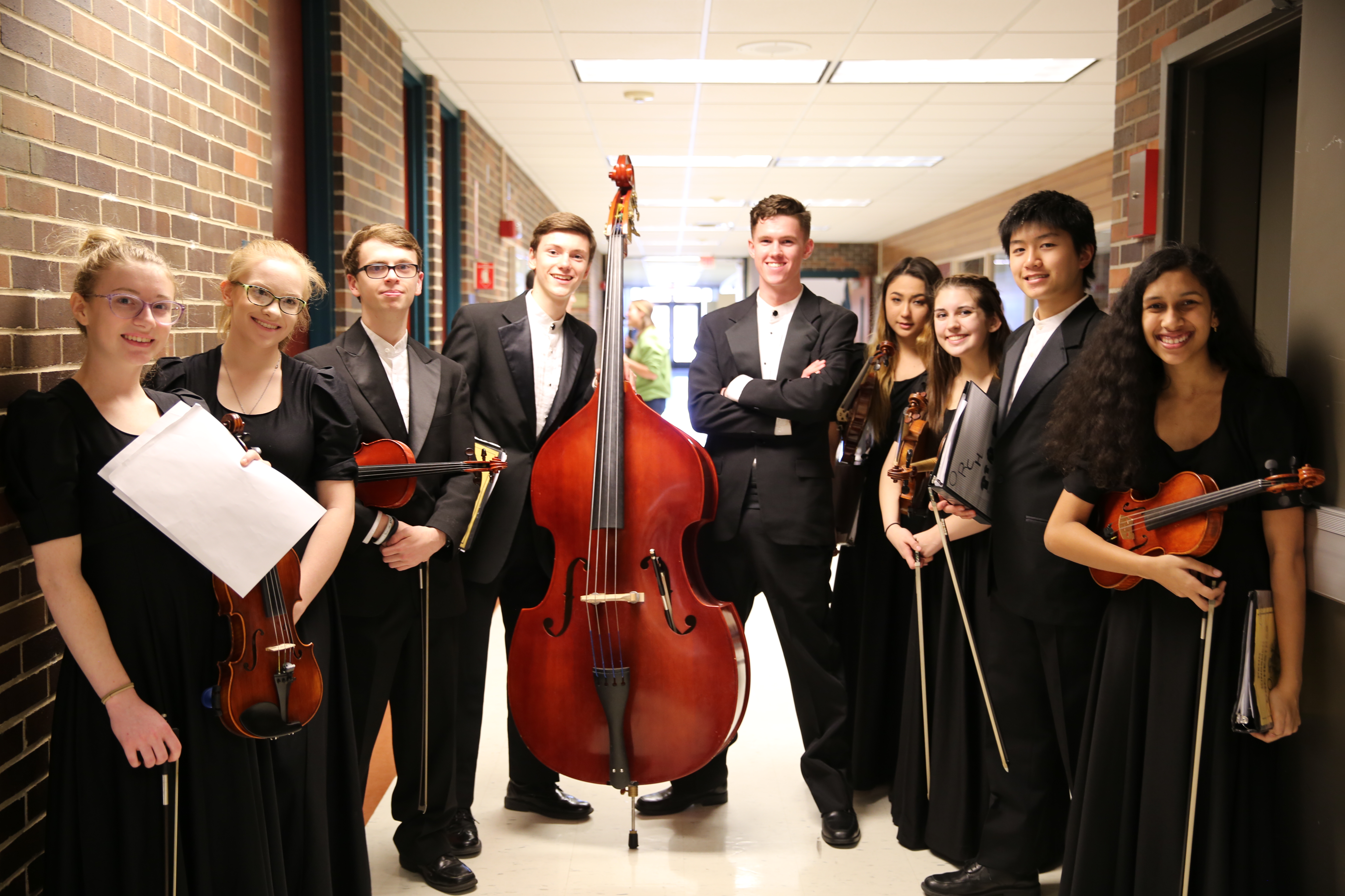 Penn High School Orchestra students