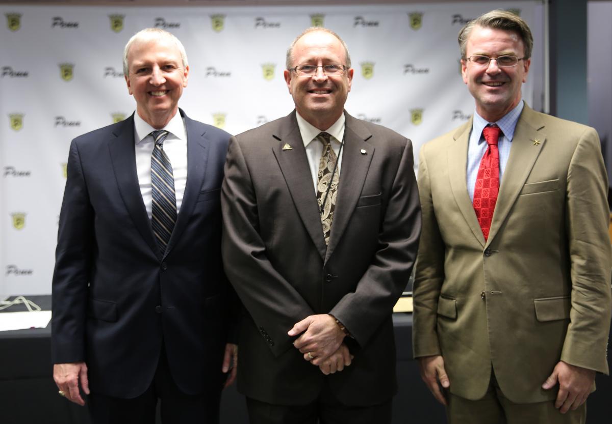 Glenn Northern with Dr. Thacker & Chris Riley