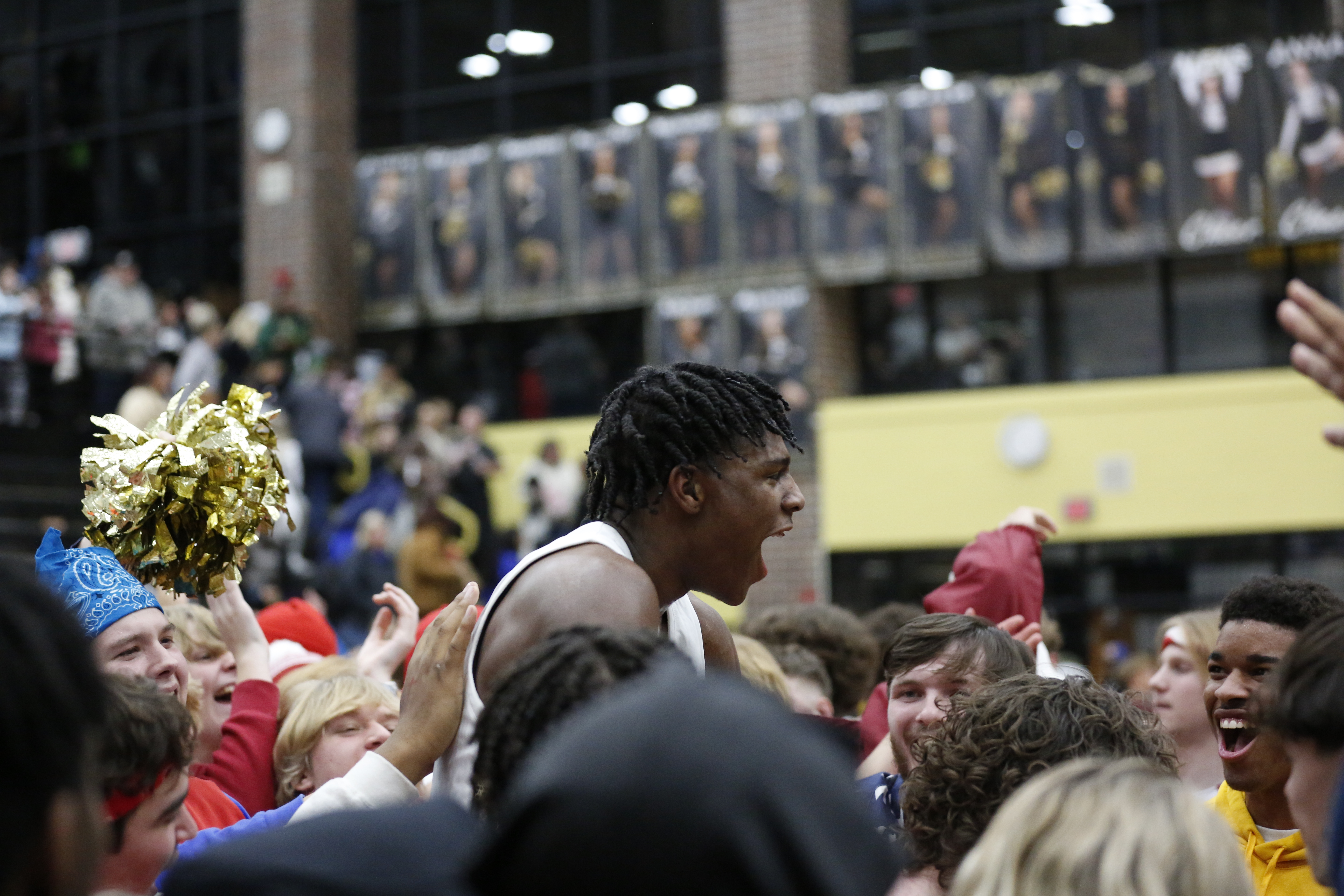 Markus Burton celebrating