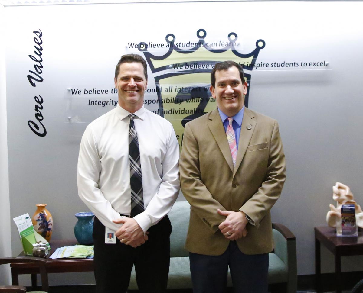 Penn Principal Dr. Sean Galiher with Dr. Richard Robinson