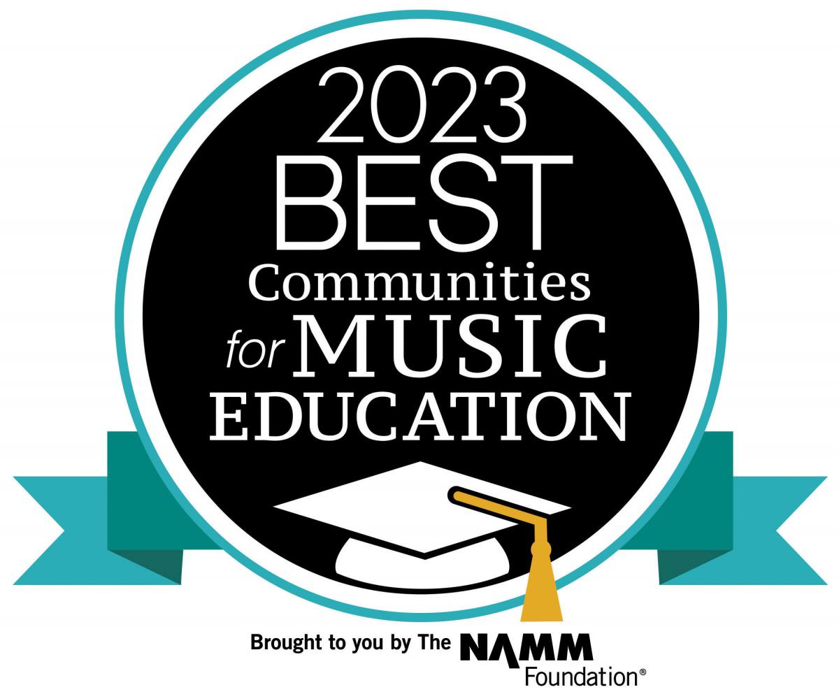 2023 Best Communities for Music Education badge