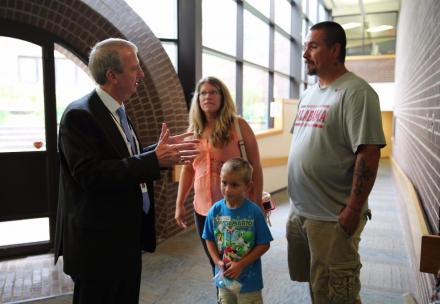 First Day of School Visits: Elm Road Elementary