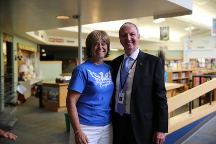 First Day of School Visits: Elm Road Elementary