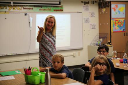 First Day of School Visits: Elm Road Elementary