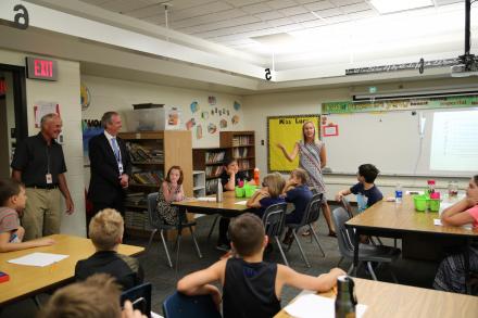 First Day of School Visits: Elm Road Elementary