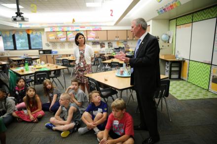 First Day of School Visits: Elm Road Elementary