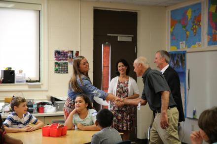 First Day of School Visits: Elm Road Elementary