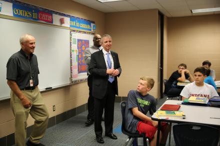 First Day of School Visits: Grissom Middle School