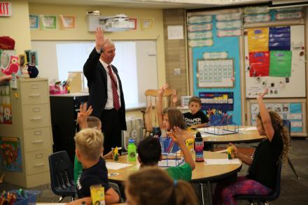 First Day of School Visits: Mary Frank Elementary School