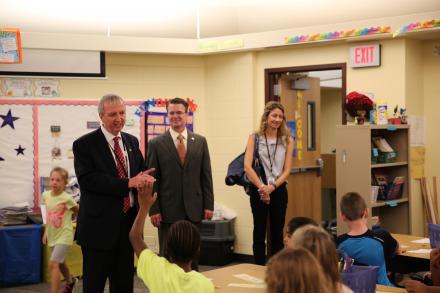 First Day of School Visits: Mary Frank Elementary School