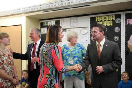 First Day of School Visits: Mary Frank Elementary School