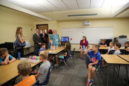 First Day of School Visits: Mary Frank Elementary School