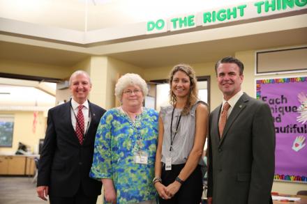 First Day of School Visits: Mary Frank Elementary School