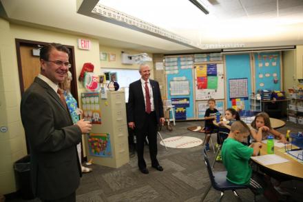 First Day of School Visits: Mary Frank Elementary School