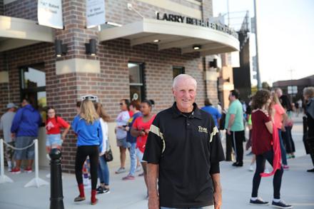 P-H-M Board Member Larry Beehler at the dedication of the Ticket Center in his honor (Friday, Sept. 15, 2017)