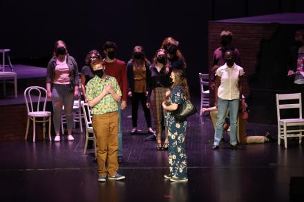 Penn's musical, "The Theory of Relativity," was performed in front of a limited audience, live streamed, and student actors wore masks (March 5, 2021)