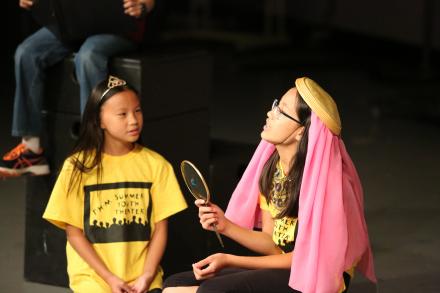 Students participating a play at P-H-M Youth Theater Camp.