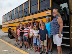 bus driver with students