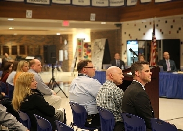 Audience watches choir performance