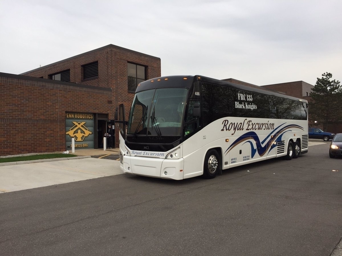 Team bus loaded up & ready to go