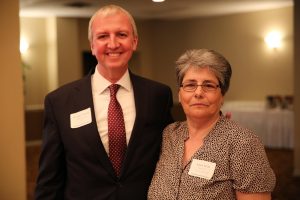 Bittersweet's Laura Pride (20 years of service) with Dr. Thacker