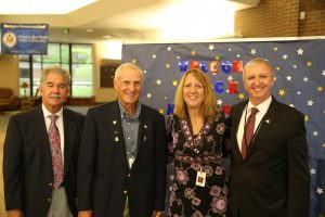 Jim Garrett, Larry Beehler, Northpoint Principal Diane Wirth and Supt. Dr. Jerry Thacker