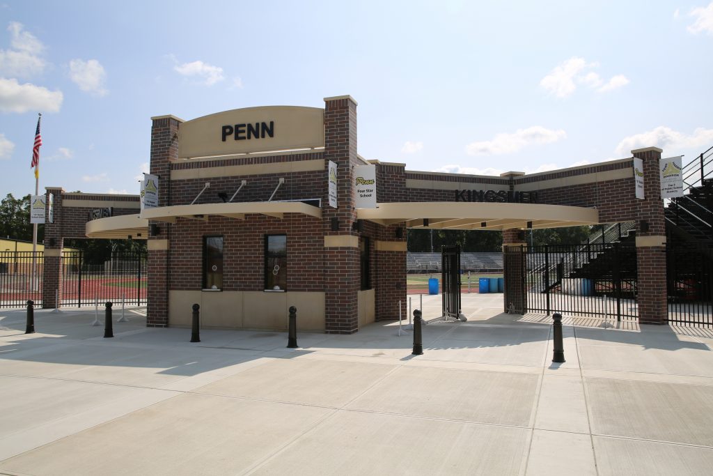 The new ticket center just after construction completion in August 2017