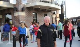P-H-M Board Member Larry Beehler at the dedication of the Ticket Center in his honor (Friday, Sept. 15, 2017)