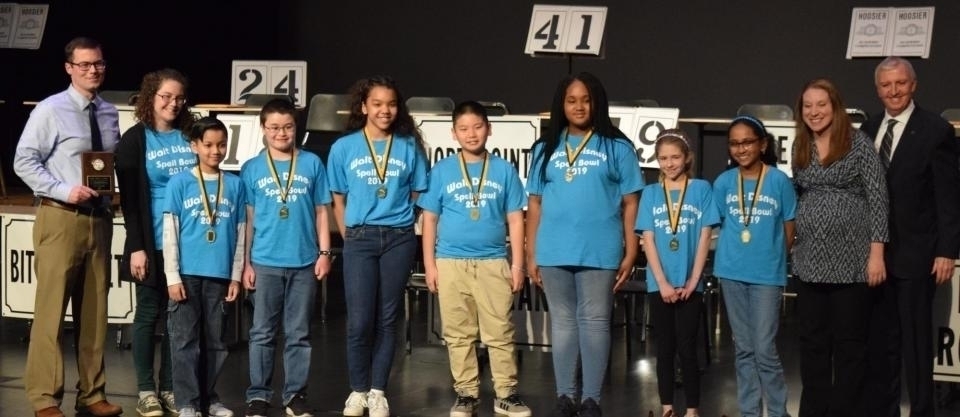Walt Disney 5th gr 2019 Spell Bowl Champs