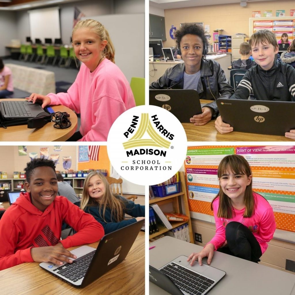 Students with Technology