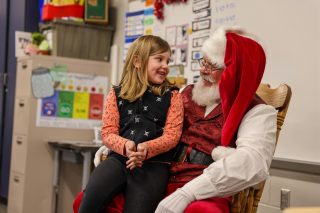 A very special visitor stopped by Meadow's Edge Elementary today. Santa paid a visit to Pre-K, Kindergarten and First Grade classes! 

Students were able to ask Santa questions about the North Pole and tell him what present they wanted this holiday season. Most popular requests: Barbies, Hot Wheels and Transformer toys.

Thanks Santa, for stopping by and spreading holiday cheer! 🎅🏻❤️