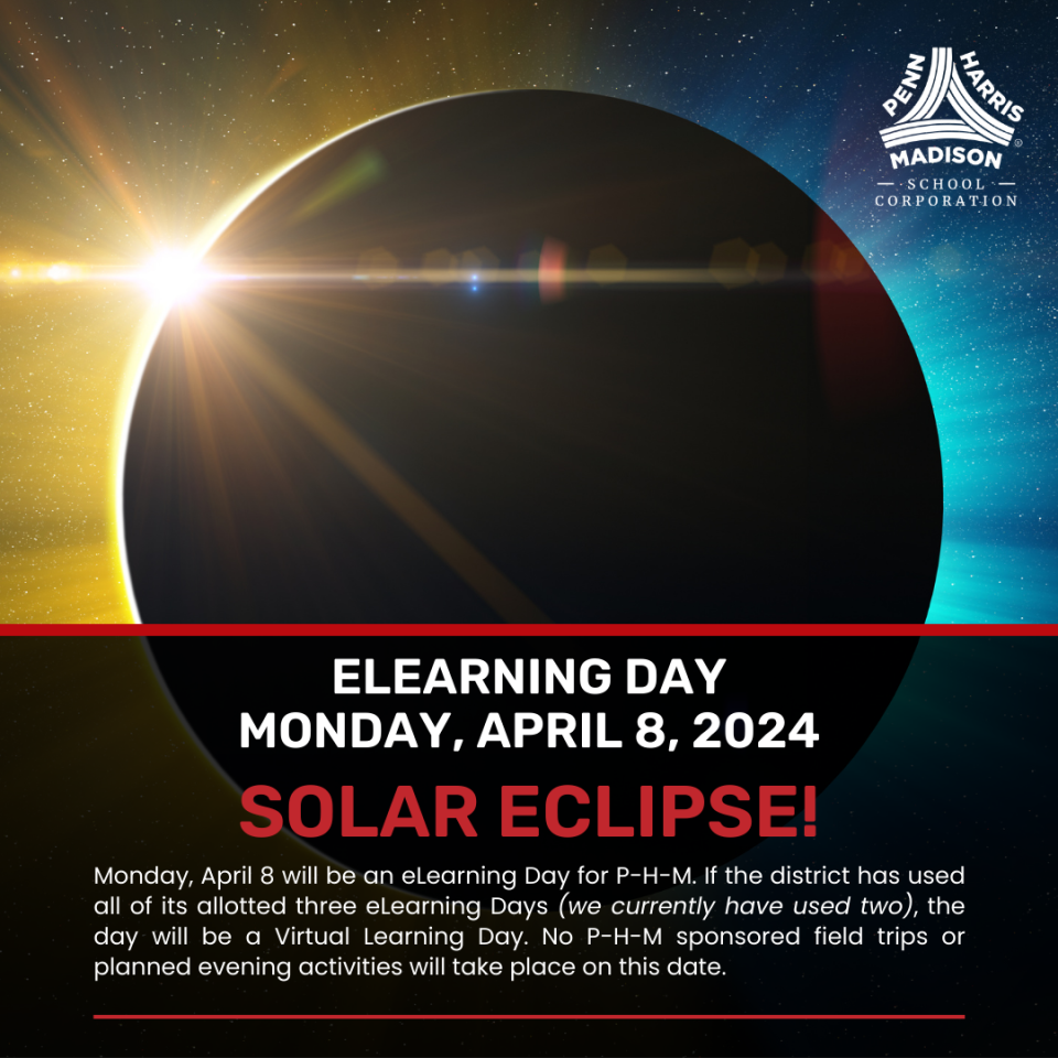 eLearning Day for April 8 due to Solar Eclipse