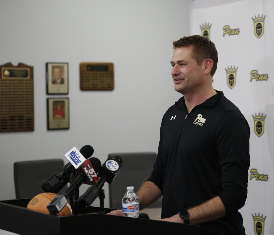 Pete Riordan News Conference as Penn New Head FB Coach