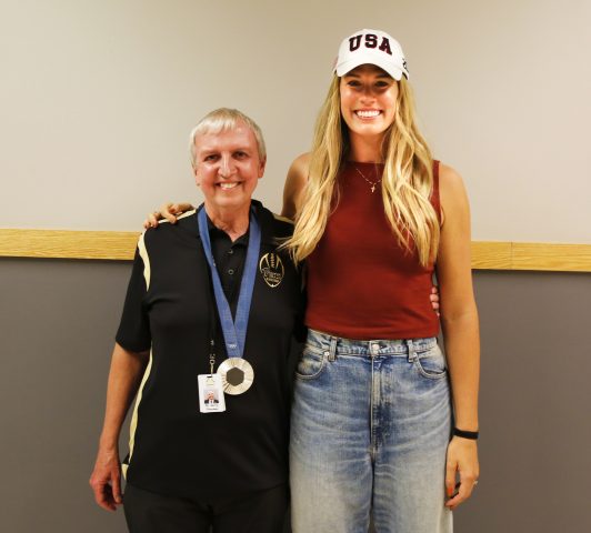 PHM Superintendent Dr. Jerry Thacker with Annie Drews