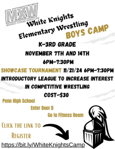 K-3 Boys Wrestling camp