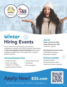 Winter Hiring Events flyer
