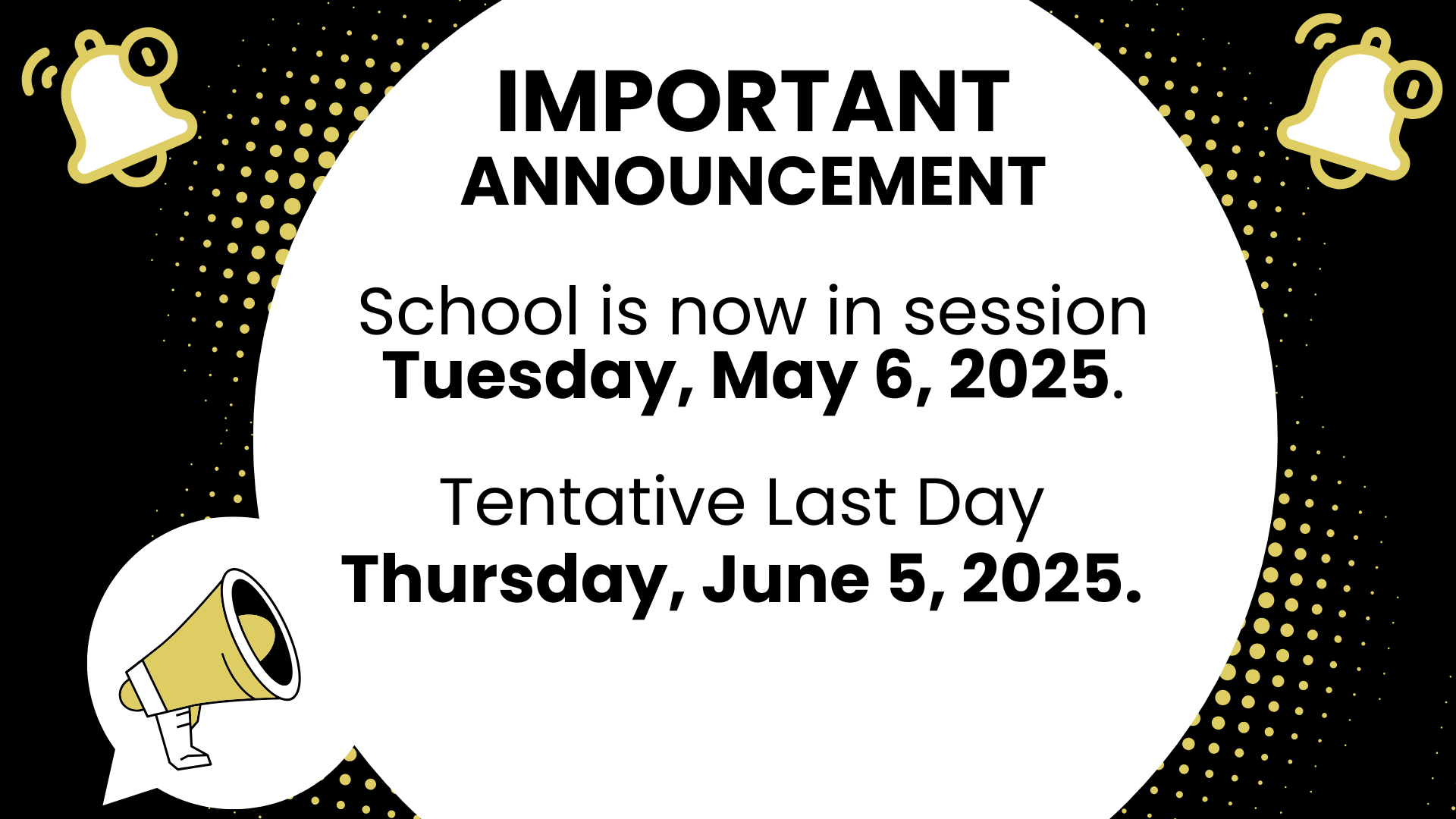Announcement