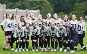 Penn High School girls playing flag football