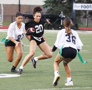 Penn High School girls flag football