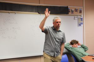Mr. High teaching 8th grade math