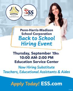 ESS Back to School Hiring Event, Sept. 18