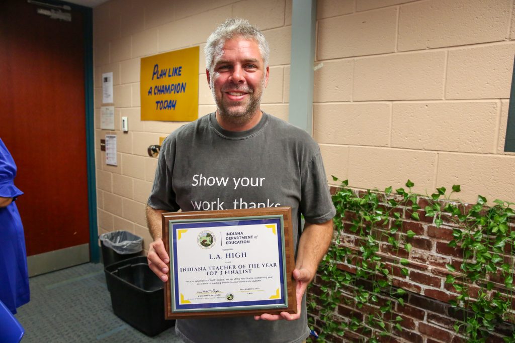 Schmucker Middle School’s L.A. High Named a Top-3 Finalist for 2025 Indiana Teacher of the Year