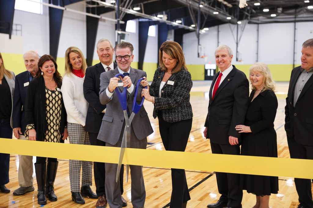 Ribbon Cutting for Penn High School’s Dr. Jerry and Donna Thacker Fieldhouse