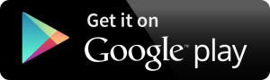 Google play app icon on phone screen