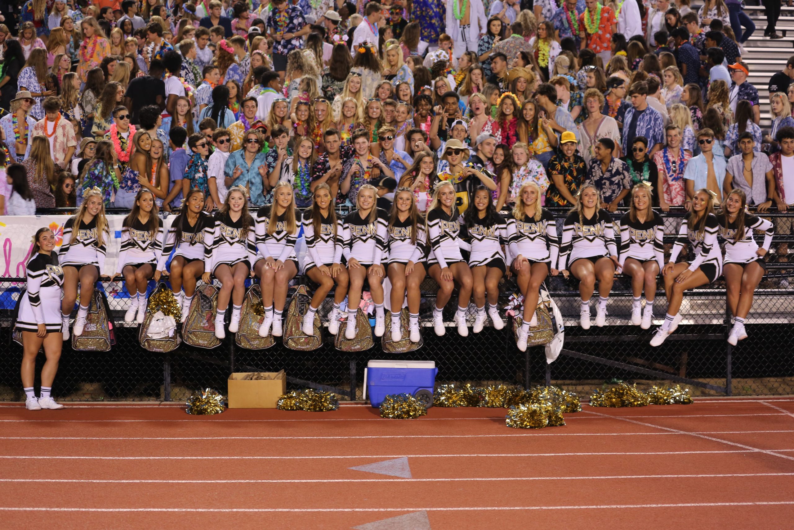 Penn High School student section at football game