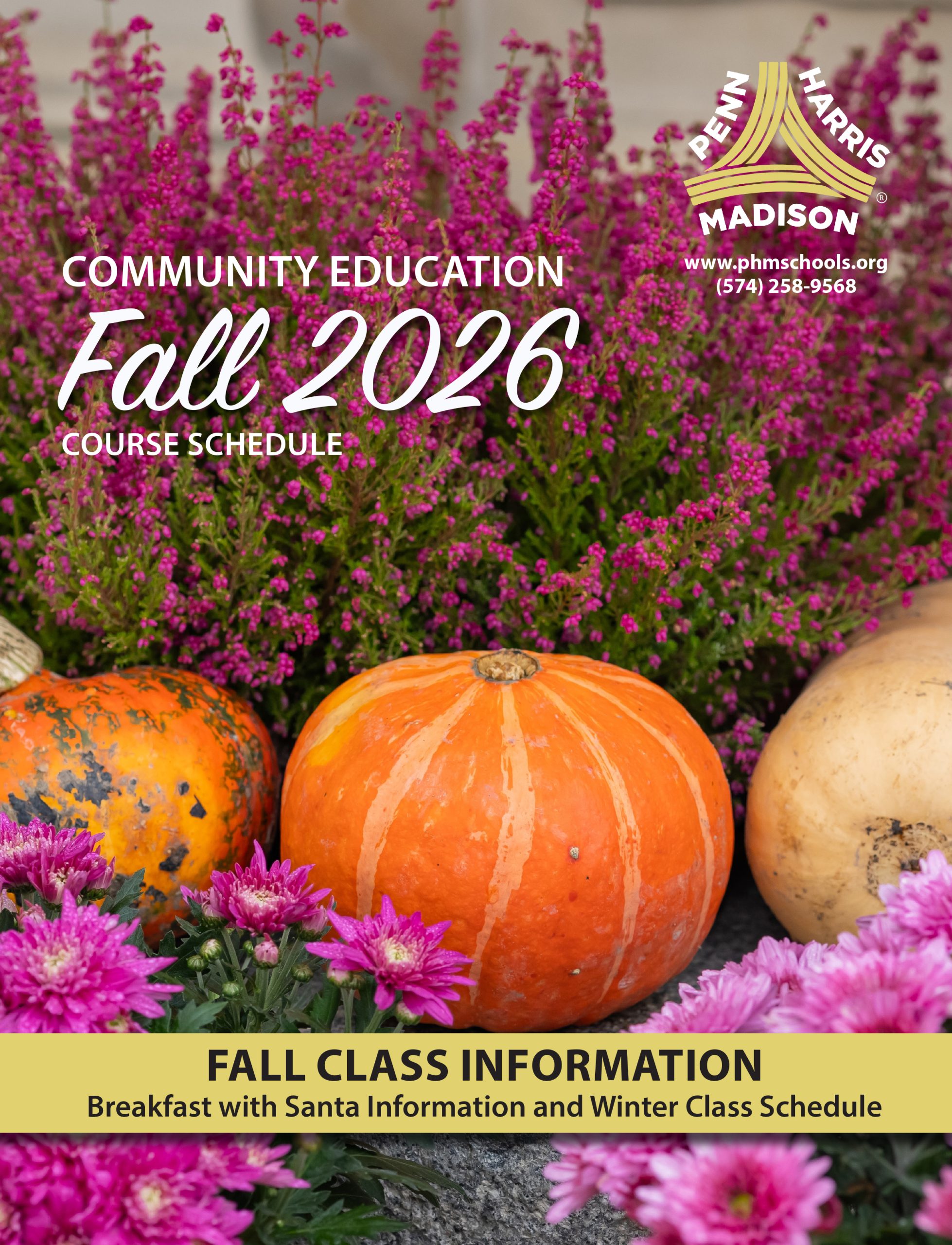 Community Education Fall 2026 Schedule: Fall Class Information with Santa Claus and Winter Class Schedule
