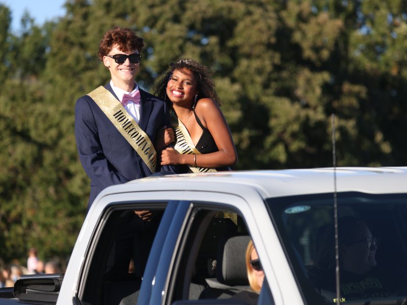 Homecoming Court in Penn Homecoming parade